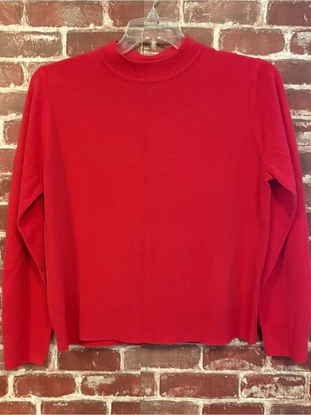 Women's Red Crewneck Sweater